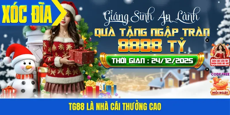 TG88 là nhà cái thưởng cao